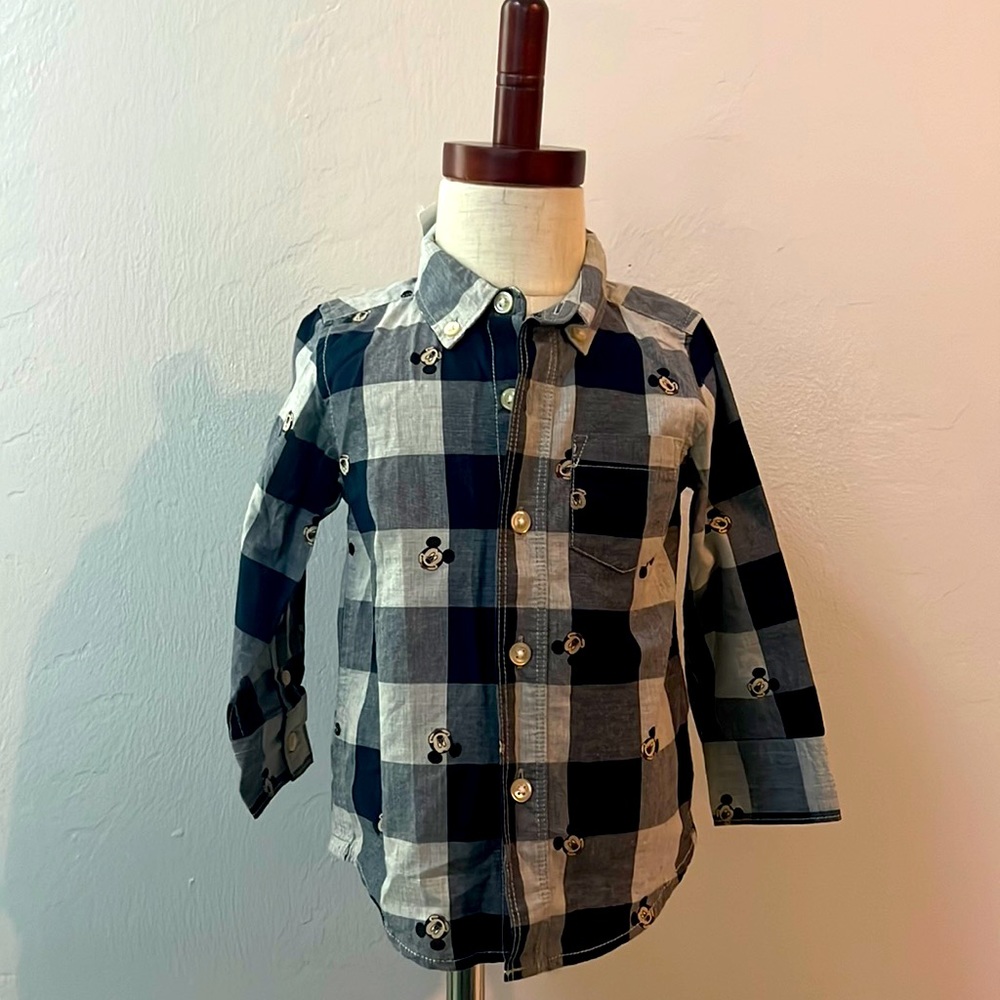 Mickey Mouse Button Down